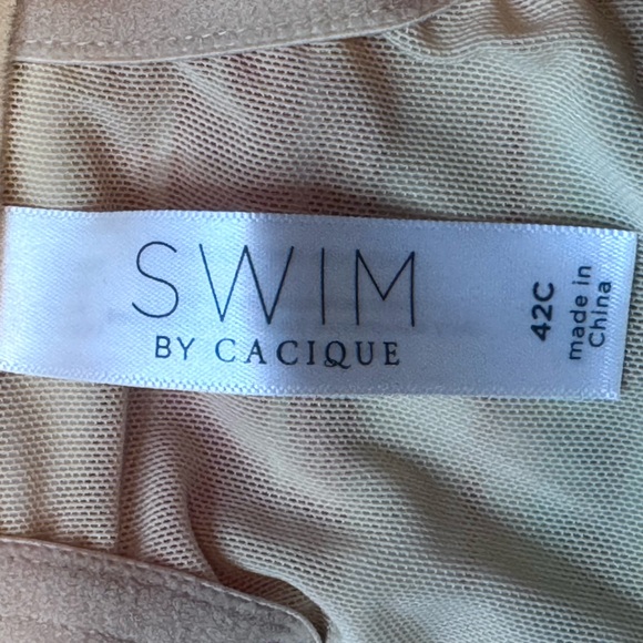 Swim by Cacique Rainbow Stripe Underwire Bikini Top Size 42C - Picture 8 of 9